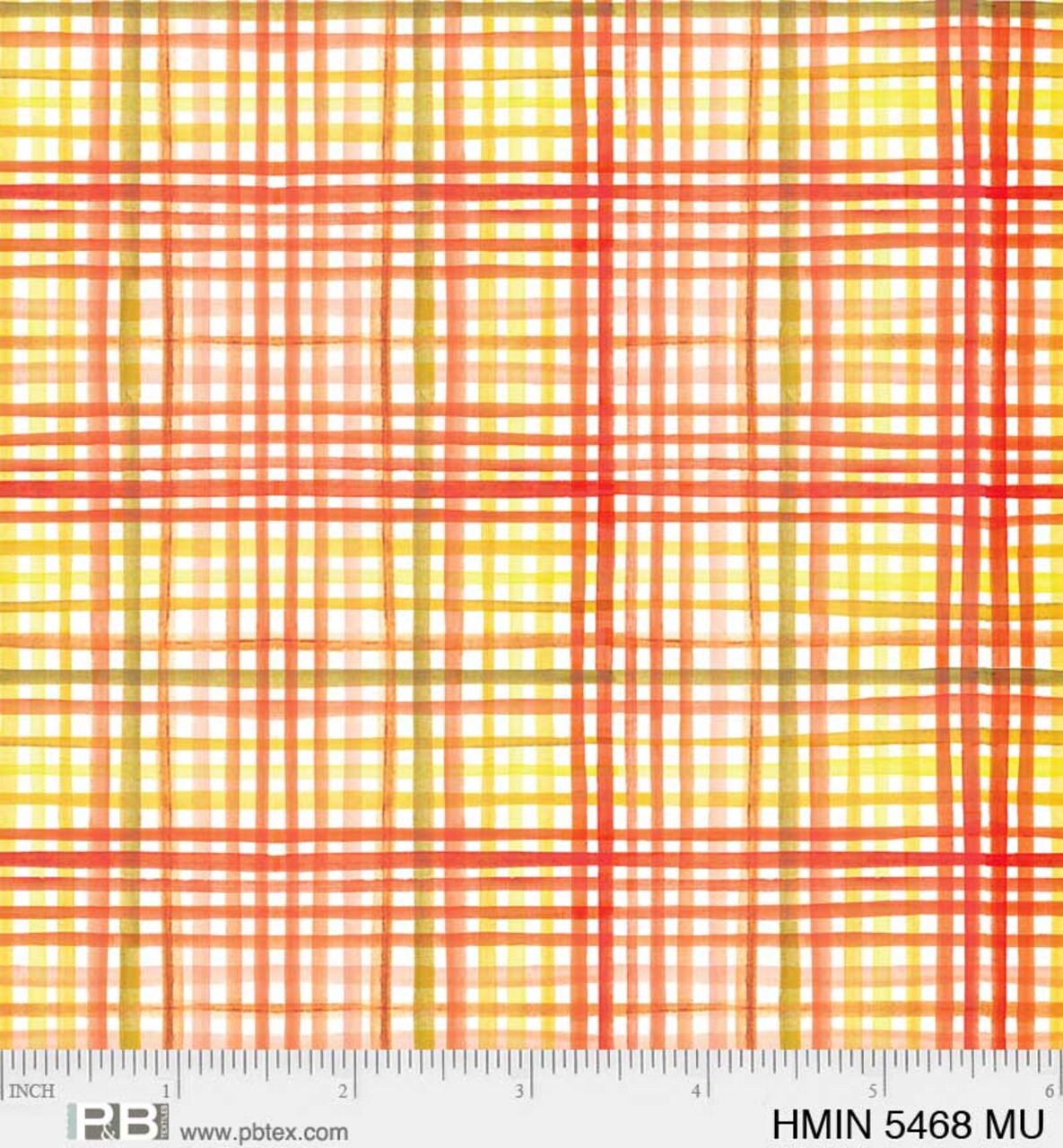 P & B Textiles Harvest Minis Plaid Multicolor Thanksgiving Price per Yard